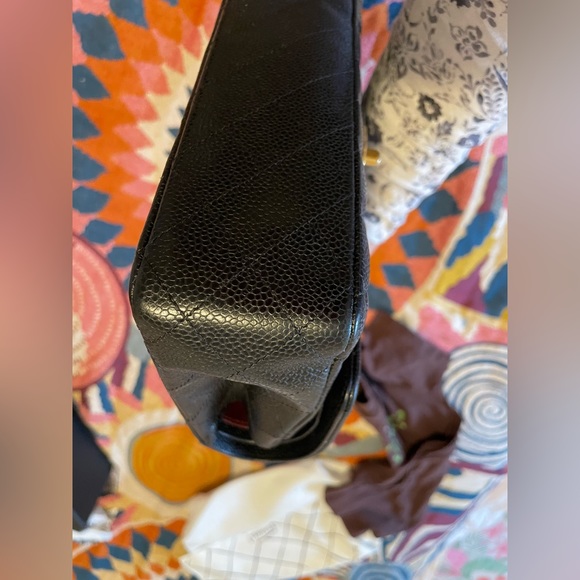 SOLD- 💕Chanel medium double flap caviar leather💕 - Picture 12 of 16